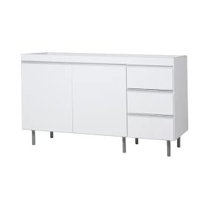 BAJO MESADA ARCO 140 BLANCO ALUM RICCHEZZE