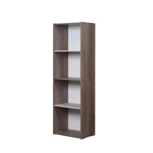 BIBLIOTECA MESINA 4 ESPACIOS NEBRASKA GRIS RICCHEZZE