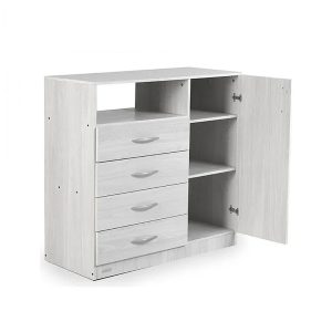 CHIFONIER 4 CAJ 1 PTA GRIS ANDINO 9210  PLATINUM