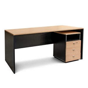 ESCRITORIO 150 NEGRO/HAYA 503 PLATINUM