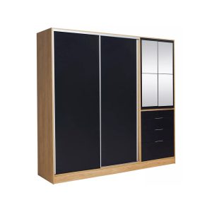 PLACARD 2 PTAS/CORRED 180 MURANO HICKORY/NEGRO RICCHEZZE C/ESPEJO