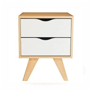 MESA DE LUZ ESCANDINAVA TIRAD  2 CAJ 40X38X60 732021 GACELA