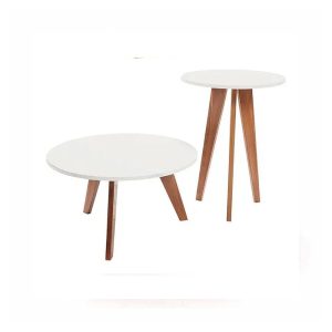SET MESAS CENTRO ESCANDINAVAS 60 X 60 45X45 116 GACELA