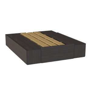 CAMA BOX REGULABLE 140 A 200 WENGUE 571 ORLANDI