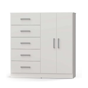 CHIFONIER 5 CAJ + 2 PTAS C/MET BLANCO 3402 ORLANDI