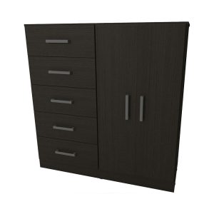 CHIFONIER 5 CAJ + 2 PTAS C/MET WENGUE 3403 ORLANDI