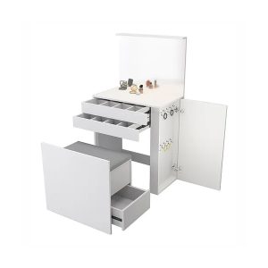 MAQUILLADOR CON ASIENTO Y ESPEJO CON LUZ LED 5010 BLANCO CORSA