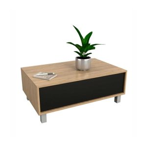 MESA LIVING CENTRO C/ CAJON ART. 2021-CON OLMO/NEGRO TABLES