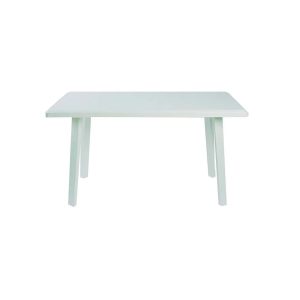 MESA PLASTICO 140 X 080 BLANCA RECT 40203QP