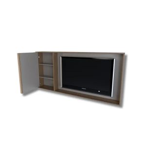 PANEL TV 180 CON PUERTA VARILLADA 1045-NCG TABLES