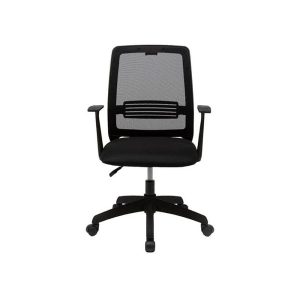 SILLA MINT NEGRA CON APOYABRAZOS PORTANTINO