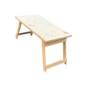 TABLON 120 PLEGABLE RUSTICO